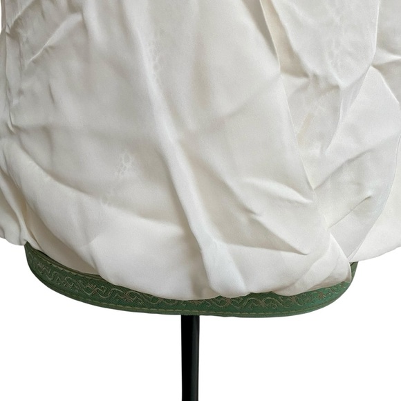 Chelsea & Walker Ivory Silk Lace Wrap Blouse 8 Sleeveless Asymmetrical NWT - Picture 7 of 15